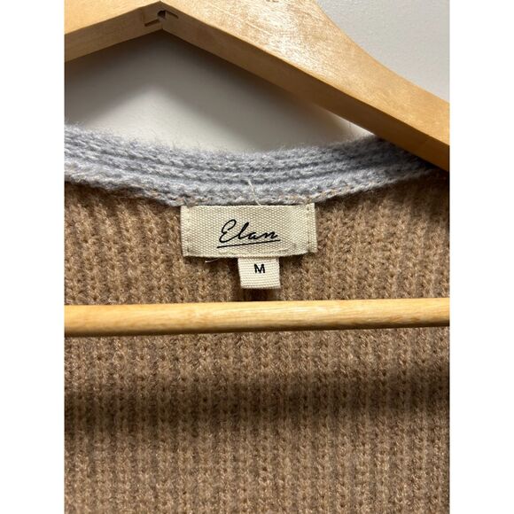 Elan Swimwear Kitson Cardigan Grey Color Block Size L - Picture 6 of 7